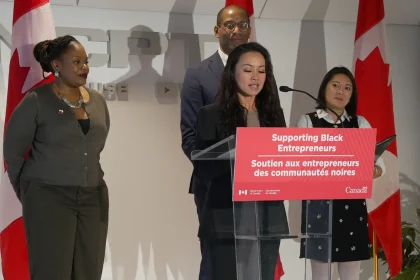 Minister Rechie Valdez announces renewed funding for the Black Entrepreneurship Program