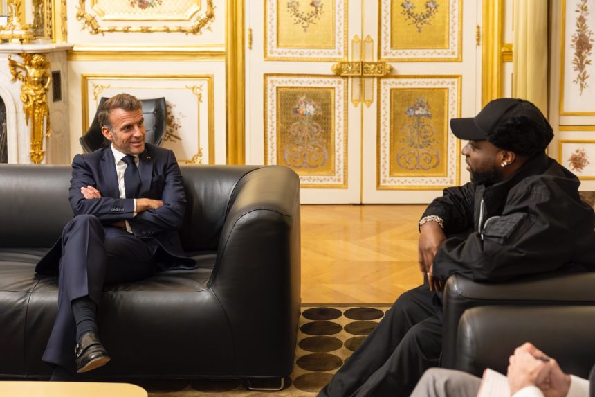 Davido Meets President Macron In Paris