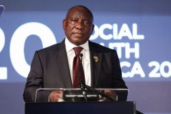South African women stage a national “Purple Shutdown” after President Ramaphosa declares gender-based violence a National Disaster at the G20.