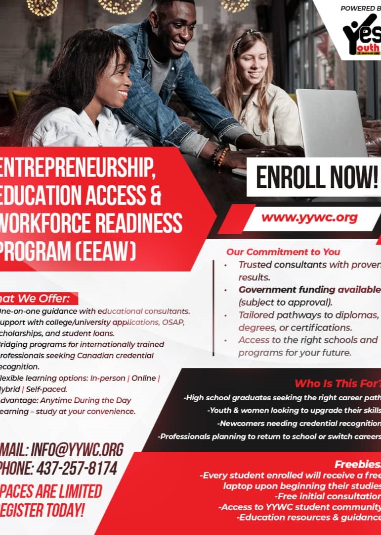 Unlock Your Future: Transforming Ambitions Into Action with the Yes Youth & Women Can (YYWC) “Entrepreneurship, Education Access & Workforce Readiness” (EEAW) Program