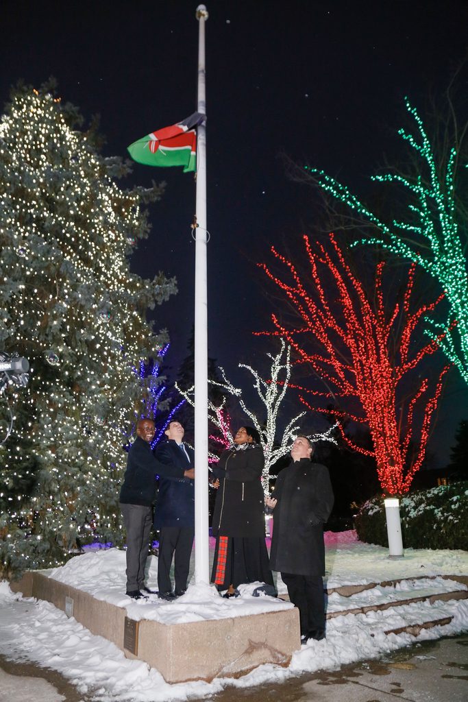 Kenyan Independence Day celebration during the flag-raising ceremony in Brampton, Canada.